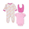 thumbnail image 2 of Bon Bebe Newborn Baby Girl Take-Me-Home, 3pc Set, 2 of 2