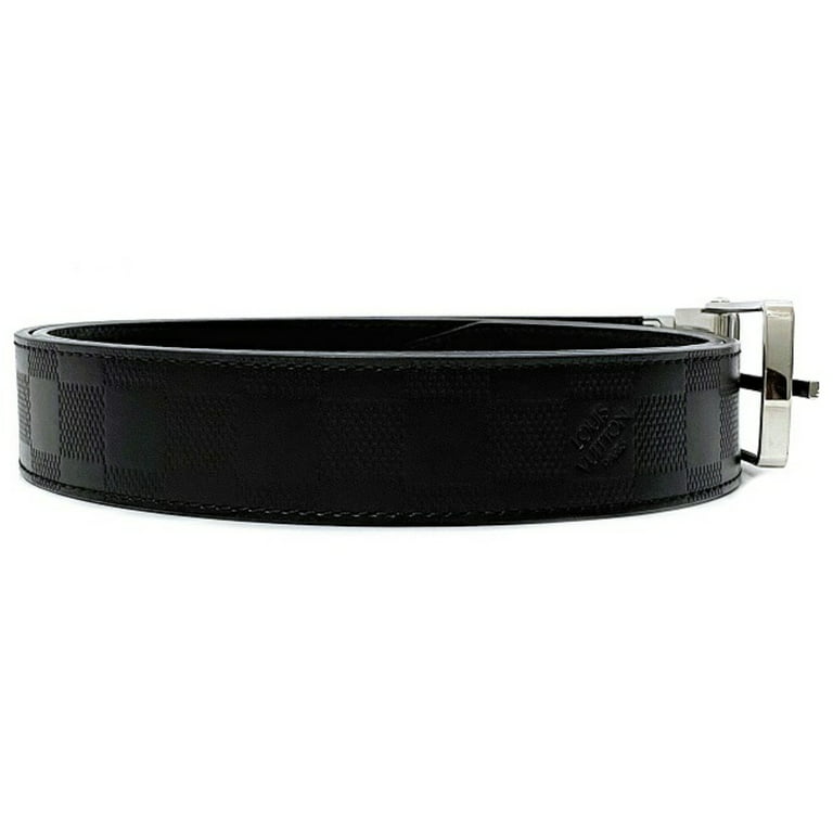 Black Louis Vuitton Damier Infini Boston Reversible Belt