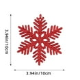 thumbnail image 4 of Xihbxyly Adornos Navideños de Copos de Nieve, Exquisita Decoración de Plástico Hueco de 10 Cm, con Un Efecto de Polvo Único, Paquete de 12 Adornos para Árbol de Navidad, Ideal para Celebraciones de T, 4 of 7