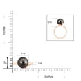 thumbnail image 4 of ANGARA Tahitian Cultured Pearl Ring with Spiral Metal Loop in 14K Rose Gold for Women | June Birthstone, Birthday, Anniversary, Jewelry Gift for Women | Pearl Ring, 4 of 8
