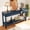 Navy Blue, variant on Console Table with 3 Drawers and Storage Shelf, 58.3 Inch Entryway Sofa Table with Honeycomb Pattern, Modern Farmhouse Accent Side Table for Living Room Hallway Foyer, Navy Blue