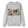 thumbnail image 4 of Zylarhe Matching Christmas Sweater for Family Merry Christmas Couples Xmas Graphic Sweatshirts Soft Matching Sets L Grey, 4 of 5