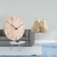 thumbnail image 2 of Reloj de pared redondo,Reloj de pared de madera para decoración de sala de estar,Reloj de pared de madera para dormitorio creativo,sujetalibros decorativos,Sujetalibros decorativos para, 2 of 8