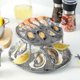 thumbnail image 3 of Double Stainless Steel Plate Set for Seafood, Cake, and Afternoon Tea Serving, 3 of 5