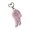 Pink, variant on Retro Angel Wing And Star Keyring Elegant Jewelry Accessory Bag Decoration With Rhinestones Detail For Gift