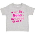 thumbnail image 3 of Inktastic Valentine's Day My Nana Loves Me Hearts and Lips Boys or Girls Baby T-Shirt, 3 of 5