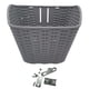 thumbnail image 3 of Cesta para bicicleta, cesta para manillar, cesta delantera para bicicleta, cesta colgante, para mujeres y Gris, 3 of 8