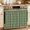 Green, variant on Oven Skirt Curtain for Kitchen 21.5x30 Inch, Pink Gingham Oven Curtain with 8 Ribbon Ties & Ruffle Trim, Stove Skirt Curtain Dishwasher for Cabinets Over Sinks Modern Minimalist Geometric Plaid