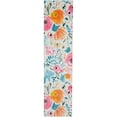 thumbnail image 5 of Mohawk Home Prismatic Watercolor Floral Multi Transitional Theme Kids Precision Printed Area Rug, 5'x8', Orange & Blue, 5 of 5