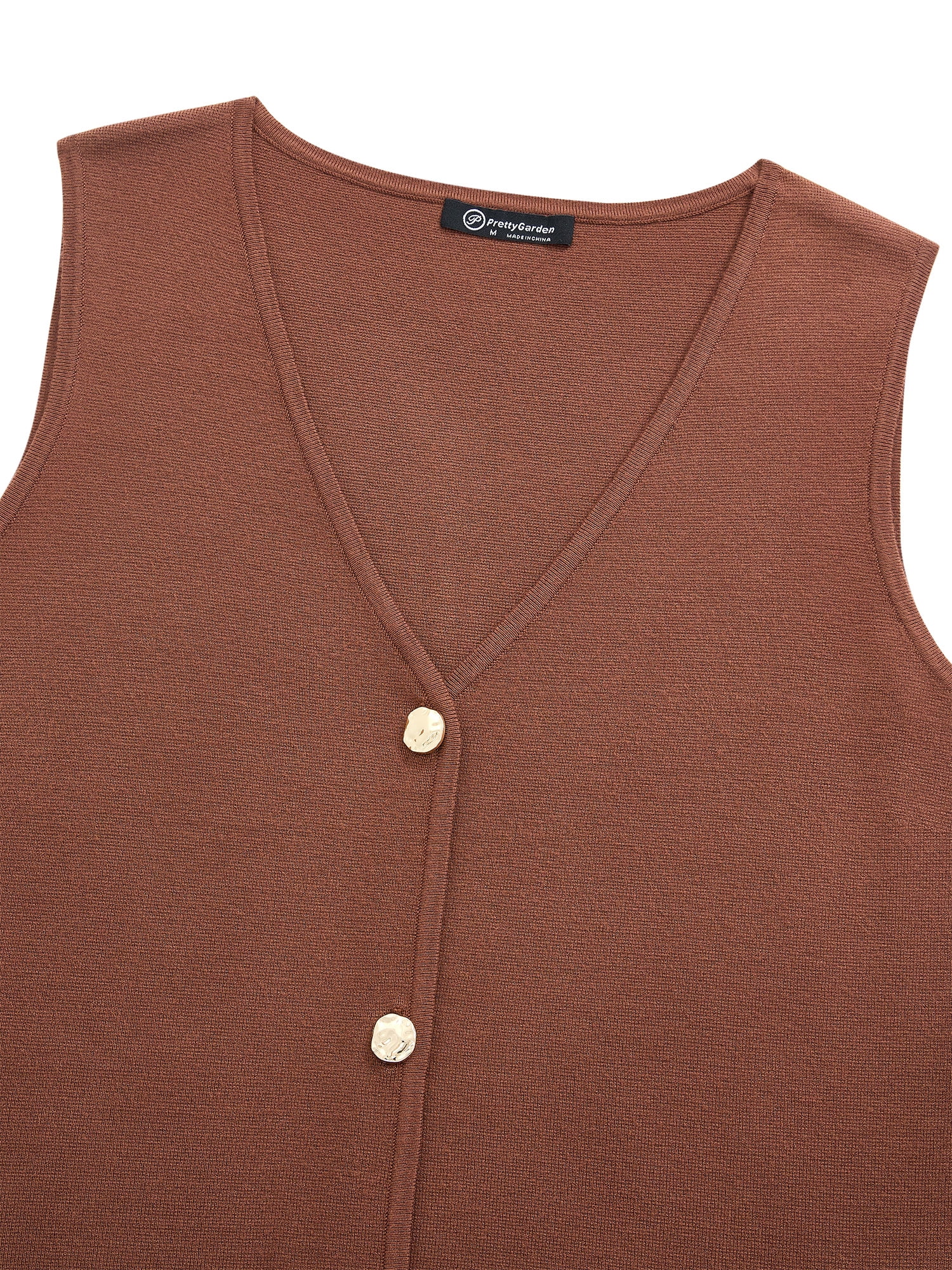 PRETTYGARDEN Women's Button Up Sweater Vest, Sizes S-XXL