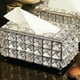thumbnail image 4 of Cubierta de caja de pañuelos de cristal, servilletero transparente rectangular, decoración, estuche de Kleenex para tocador de baño/encimera/tocador de dormitorio/mesita de noche/escritorio/comedor, 4 of 5