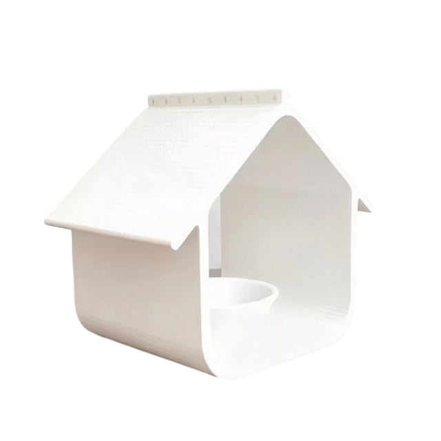 Comedero para pájaros colgante con forma de casa, resistente a la lluvia y a la intemperie, para exteriores, para patio, terraza, jardín y patio trasero.