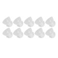 thumbnail image 1 of 10 Pcs Hearing Amplifier Ear Tips Transparent Double Layer Closed Anti Static Soft Silicone Earplug Domes S, 1 of 5