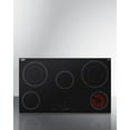 thumbnail image 5 of 36" Wide 208-240V 5-Burner Radiant Cooktop, Black, 5 of 5