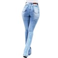 thumbnail image 3 of JDinms Womens Bootcut Flare Jeans Bell Bottoms Solid Denim, 3 of 3
