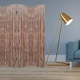thumbnail image 3 of 84" x 2" x 84" Brown, 4 Panel, Wood, Woodland - Screen, 3 of 7