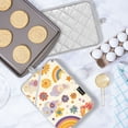 thumbnail image 5 of Yayeee Pot Holders Kitchen Heat Resistant with Pocket 7"x9.8" Cotton Oven Cooking Hot Pads, Beige Retro Rainbow, 5 of 7