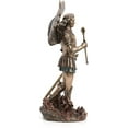 thumbnail image 7 of Veronese Design 12 1/4 Inch Tall Archangel Saint Michael Cold Cast Resin Antique Bronze Finish Sculpture Statue, 7 of 7