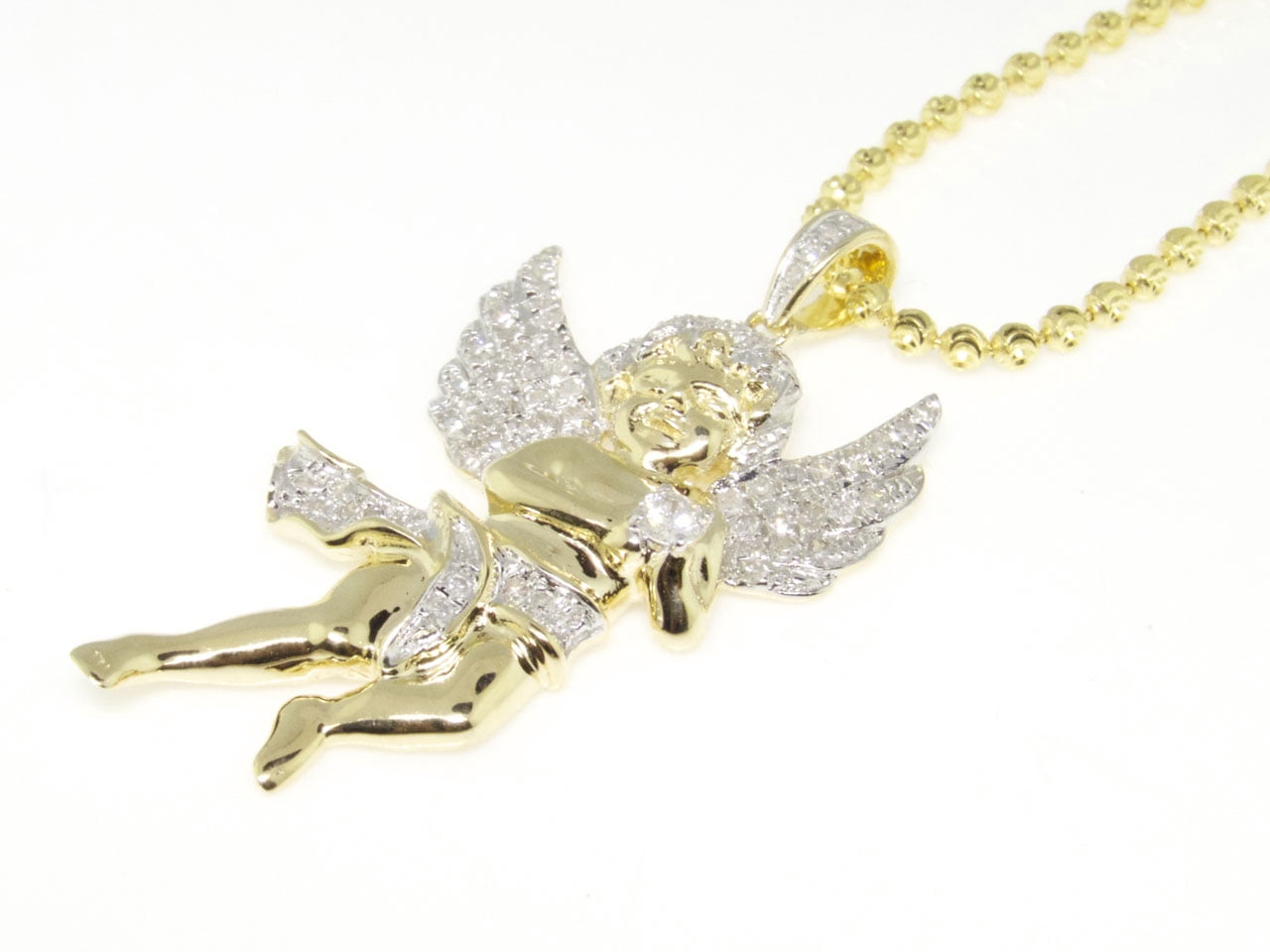 Mens Ladies 10K Yellow Gold Mini Micro 