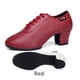 thumbnail image 1 of Zapatos de baile latino para mujer, zapatos de salón de Salsa, suela suave, zapatos de práctica de baile de PU, tacón de 5cm, zapatillas de baile para mujer, 1 of 5