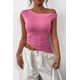 thumbnail image 3 of Remera PRETTYGARDEN 2025 con Hombro Descubierto y Frunces Rosa Talle S, 3 of 8