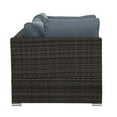 thumbnail image 5 of Poundex Furntiure Wicker-Fabric Outdoor Loveseat Two piece in Gray, 5 of 6