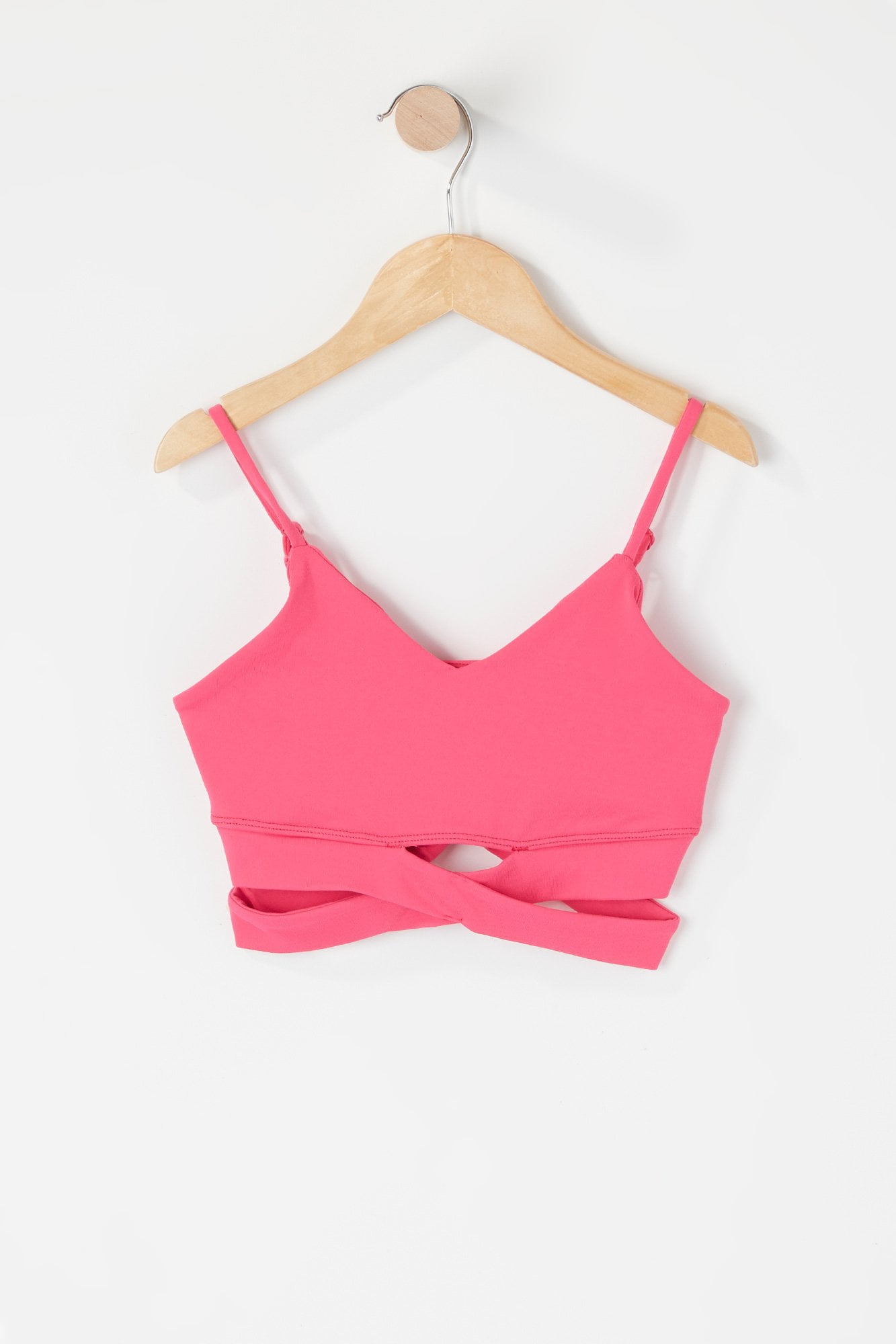 youth red sports bra