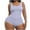 Purple, variant on ZQUUVOU Women's Plus Sized Bodysuit Sleeveless Open Crotch Comfortable Tummy Control Shaper Snatched Waist Body Suit Blue