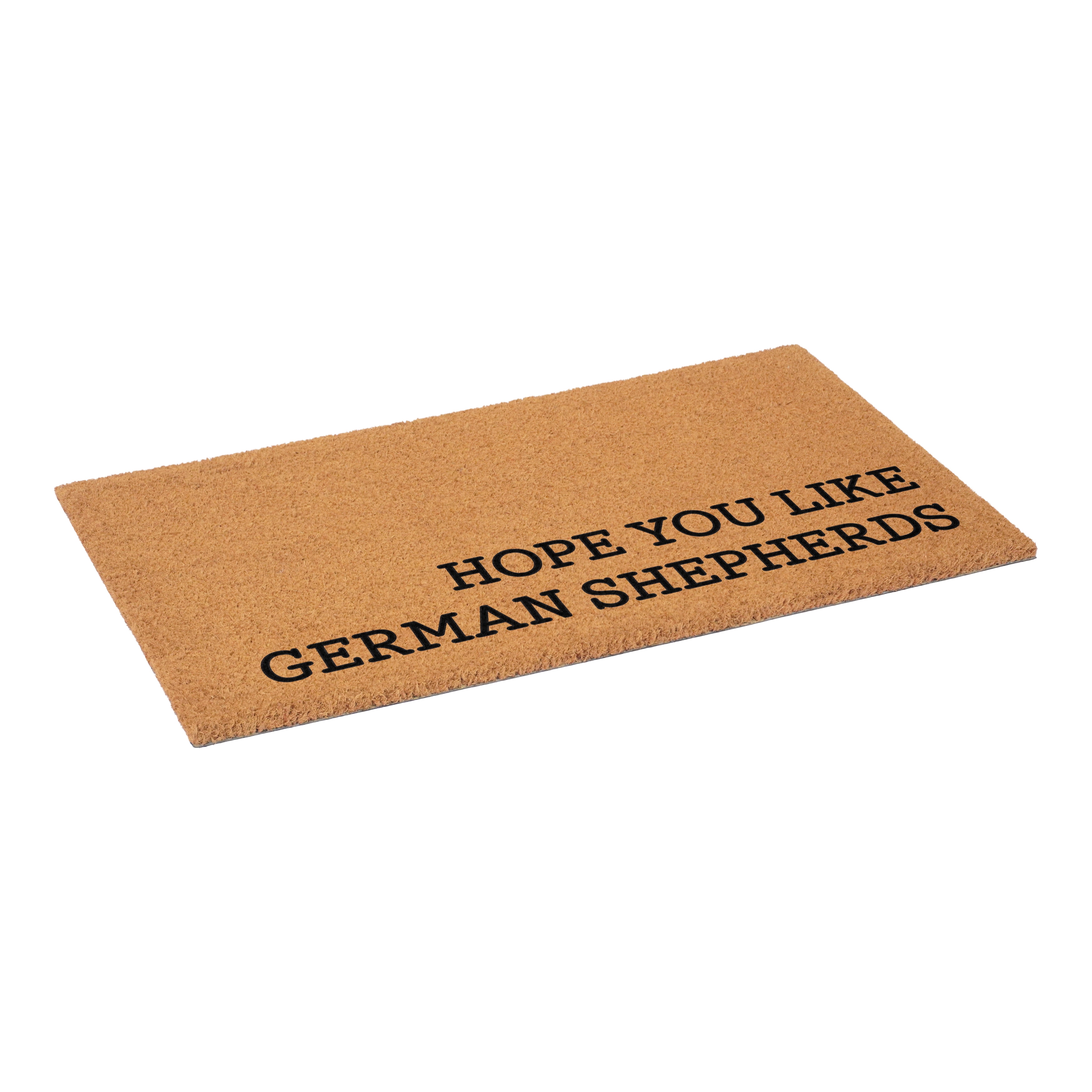 Hope You Like Germen Shepherds Non Slip Vinyl Backing, Front Door Mat, 24"x36"