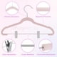 thumbnail image 3 of MAGMALIFE Set de 30 Ganchos de Terciopelo con Pinza Ajustable, 42 cm, Ganchos Antideslizantes y Resistentes, con Gancho Giratorio, Ideal para Pantalones, Faldas, Jeans y Camisas (Rosa), 3 of 8