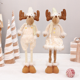 thumbnail image 2 of Muñecos navideños de gran tamaño, muñecos de nieve retráctiles de Papá Noel, alces, figuras navideñas, decoración navideña, regalo para niños, adorno para árbol de Navidad, 2 of 5