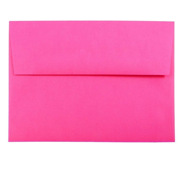 JAM A7 Envelopes, 5.25x7.25, Ultra Fuchsia, 50/Pack