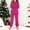 Hot Pink, variant on Girls Boys Fleece 2 Piece Outfit Set, Crewneck Sweatshirt and Jogger Pants in Teddy Plush, Long Sleeve Warm Cozy Play Set Winter in Teddy Plush Jumpsuit