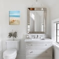 thumbnail image 5 of Coastal Room Decor to Impress Ocean Sea Canvas Bathroom Wall Art, 12x16in Modern Nautical Painting, Vintage Beach Accessories for Home Decorations., 5 of 7