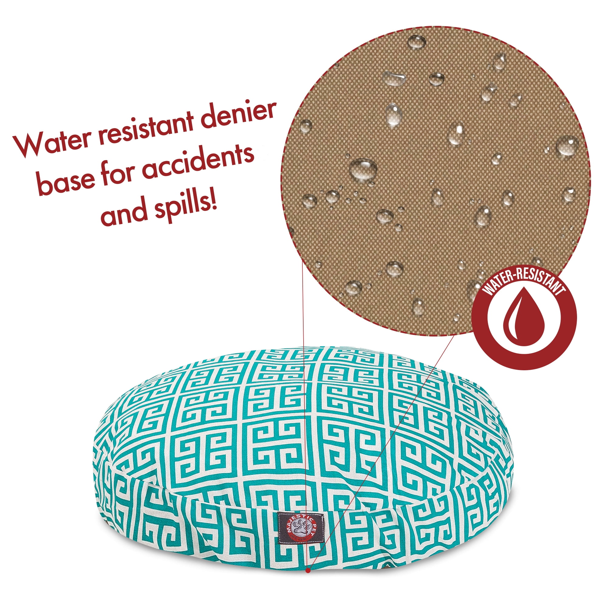 Majestic Pet | Towers Round Pet Bed For Dogs, Removable Cover, Pacific, Medium