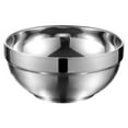 thumbnail image 2 of 1pc Stainless Steel Bowls Double Layer Insulation Deep Dish Tableware Kitchen Tools And Gadgets For Salad Rice Sauce, 2 of 11