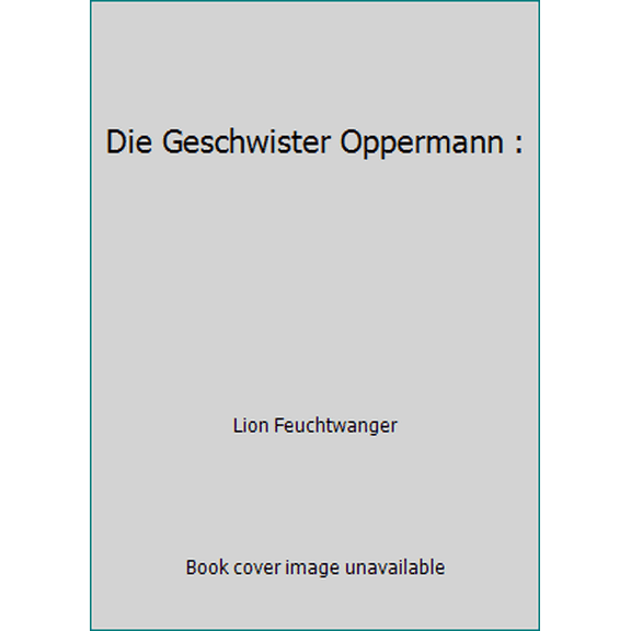 Pre-Owned Die Geschwister Oppermann : (Unknown) 3596222915 9783596222919