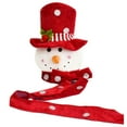 thumbnail image 2 of HAVELOR Snowman Christmas Tree Topper, 39.37 inches tall with scarf, Adds a whimsical holiday decor touch to your tree, Perfect for festive table dress-up and party-ready decoration(Red,1pcs), 2 of 5