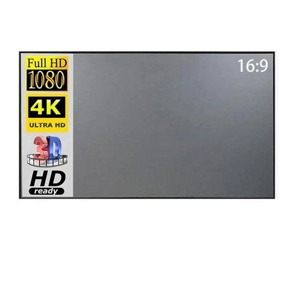 Projector Screen For Home 16:9 Portable HD 60 72 84 100 106 120 130 133 Inch Reflective Canvas Projection Screens ,Wrinkle-Free
