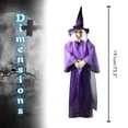 thumbnail image 2 of Decoración de Halloween para tu casa espeluznante Accesorio de bruja espeluznante con ojos LED y sonidos embrujados, 2 of 8