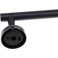 thumbnail image 3 of Toallero de acero inoxidable negro mate de 40 cm, montado en la pared para baño y cocina, estante de acero 304 duradero, 3 of 5