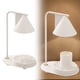 thumbnail image 4 of Lámpara de hierro, calentador de , brillo, luz de noche decorativa ajustable, candeliere, soporte de lámpara aromática para decoración para hogar, blanco Soledad Lámpara de vela más cálida, 4 of 10