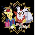 thumbnail image 2 of Boy's Pokemon Christmas Pikachu and Delibird Happy Holidays  Graphic Tee Black X Small, 2 of 5