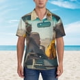 thumbnail image 2 of Fotbe Desert Monkeys Drive Camisa Hawaiana para Hombre Unisex – Camisa Casual de Verano con Botones de Manga Corta de Algodón y Lino,Medium, 2 of 7
