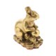 thumbnail image 4 of Estatua de conejo de latón chino Fengshui 2 piezas Gloria Ornamento animal del zodiaco chino, 4 of 9
