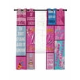 thumbnail image 7 of Happy 10th Birthday Blackout Curtains for Bedroom, Pink Bows Balloons Cakes Polka Dot Thermal Insulated Kitchen Drapes with Grommets, Light Blocking Window Treatment, 2 Panels 42" x 63", 7 of 7