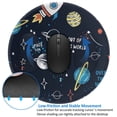 thumbnail image 4 of Disketp Space Small Mouse Pad 7.9x7.9 Inches,Washable Round Mousepad For Office Laptop Computer,Non-Slip Rubber Base Mouse Pads For Wireless Mouse, 4 of 8
