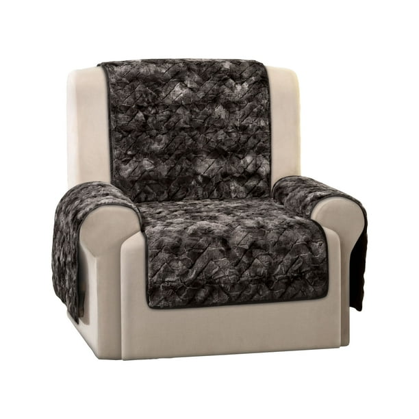 SureFit Quilted Faux Fur Recliner Cover