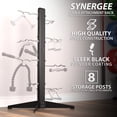 thumbnail image 2 of Synergee Cable Attachment Rack. Free-Standing Storage Rack. Multi-Use Storage Posts for Exercise Attachments., 2 of 6