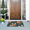 thumbnail image 5 of Yayeee Doormat for Indoor Entrance 32" x 20" Non Slippery Floor Rug, Blue Floral Oranges, 5 of 8